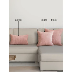 Home Daily Series Buğulu Gül Rengi Kırlent Yastık Kılıfı
