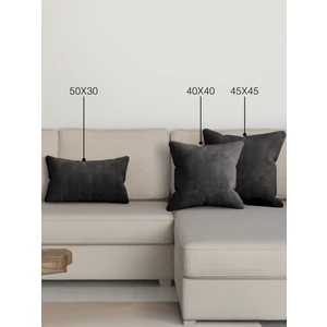 Home Daily Series Siyah Renk Kırlent Yastık Kılıfı