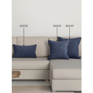 Home Daily Series Uzay Mavisi Rengi Kırlent Yastık Kılıfı