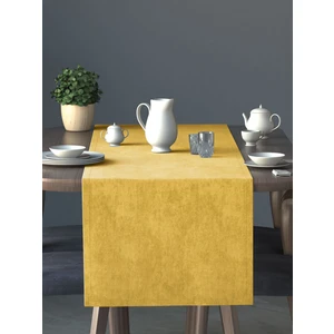 Kadife Dokulu Güneş Sarısı Rengi Daily Series Runner 40 x 140