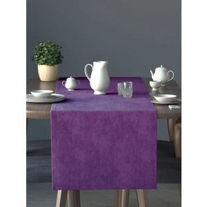 Kadife Dokulu Menekşe Moru Daily Series Runner 40 x 140