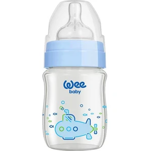 Wee Baby Geniş Ağızlı Cam Biberon 0-6 Ay 180 ml Kod 140