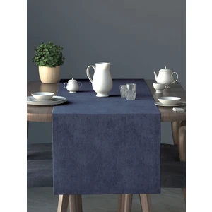 Kadife Dokulu Uzay Mavisi Rengi Daily Series Runner 40 x 140