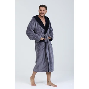 Wild Love  Bambu Kapşonlu Erkek Sabahlık