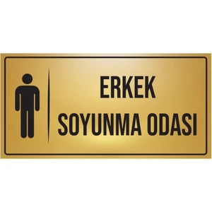 Erkek Soyunma Odası Yönlendirme Levhası PR-14A