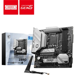 MB B760M PROJECT ZERO SOKET 1700 DDR5 7800(OC) PCI-E ,M.2 USB3.2 HDMI,DP 1x 2.5G LAN WI-FI 6E Matx