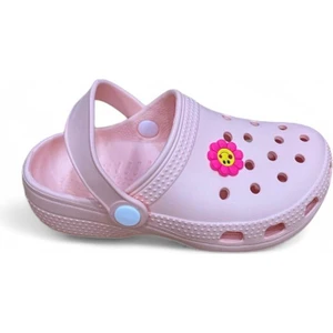 Cihan Shoes Kız Çocuk Sabo Plaj Havuz Banyo Günlük Terlik & Sandalet Pudra Renk