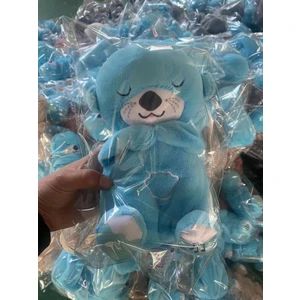 Popüler Nefes Alan Ayı Yeni Doğan, Uyumak Için Rahatlatıcı Peluş Oyuncak, Nefes Alabilen Sevimli Uyuyan Su Samuru (Yurt Dışından)