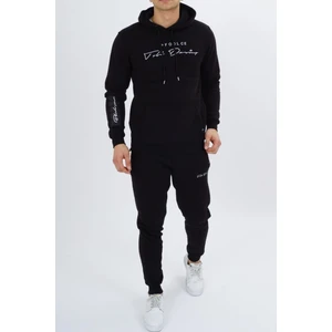 Erkek Siyah Kapşonlu Eşofman Takımı 318