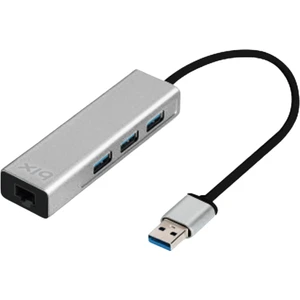 BX06HB 4in1 USB 3.0 Hub, 1Gbps Ethernet, 3x USB 3.0 Windows Uyumlu Çoklayıcı Adaptör
