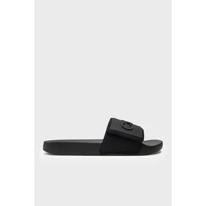 Calvin Klein Logolu Düz Terlik HM0HM01437BEH Erkek Terlik HM0HM01437 Beh