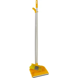 MCK Plus Saplı Süpürgeli Faraş Seti (Hazneli)  Sarı Renk