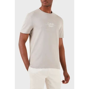 Calvin Klein Pamuklu Regular Fit Bisiklet Yaka T Shirt K10K112489Pan Erkek T Shirt K10K112489 Pan