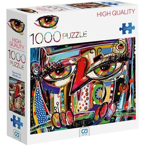 Ca Games Soyut Yüz 1000 Parça 2,2mm Kalınlık 48X68CM Profesyonel Hobi Puzzle Yapboz Serisi