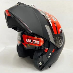 mt Genesis A1 Mat Siyah mt Çene Açılır Kask Iç Güneş Vizörlü