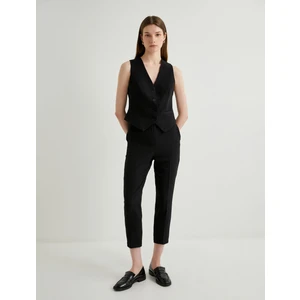 Cigarette Kumaş Pantolon Normal Bel Cep Detaylı