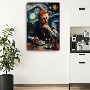 Van Gogh Kahvesi Kanvas Duvar Tablosu - Kahve Köşesi  - Mutfak Dekorasyonu - Coffee