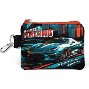 Coral High Kids Siyah Nefti Yarış Arabası Desenli Bozuk Para Çantası 21894