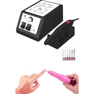 DEMPOWER Elektrikli Protez Tırnak Freze Makinesi Manikür Pedikür Tırnak Törpü Cihazı Siyah