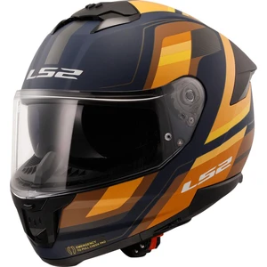Ls2 Stream 2 Vıntage Mat Navy Mavi-Turuncu-Kahverengi Kask