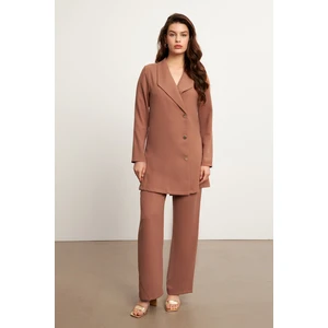 Liora Ceket Pantolon Takım - Camel