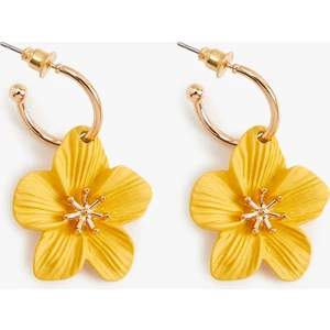 Çiçekli Halka Küpe