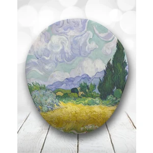 Atölye Çizgi Van Gogh Wheat Field Bilek Destekli Mouse Pad Oval