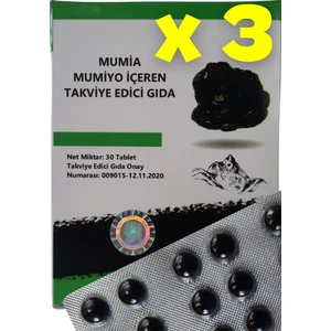 (Shilajit) Saf 30'lu Tablet 3'lü Set