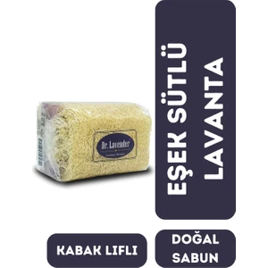 Dr. Lavender Kabak Lifli Eşek Sütlü ve Lavantalı Doğal Sabun 130 Gr. Peeling Etkili