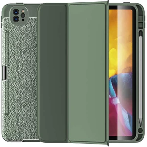 Apple iPad Pro 12.9 6. Nesil Yatay Standlı Kalemlikli Uyku Modlu Leather Smart Kılıf A2436 A2437 A2764 A2766