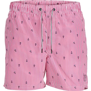 Jack & Jones Pembe Erkek Şort Mayo Jpstfıjı Jjswım Small Strıpes Ly Sn