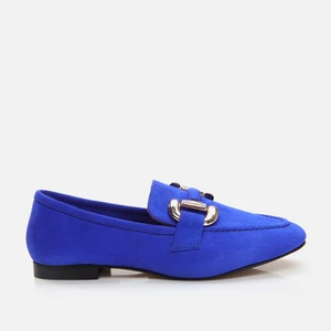 Hakiki Deri Saks Kadın Loafer