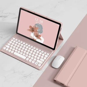 Tablet Pu Kılıf YM-LX106 Fare ile Lenovo Tab M10 Plus 10.6 3. Nesil 2022 YM-LX106 Pembe (Yurt Dışından)