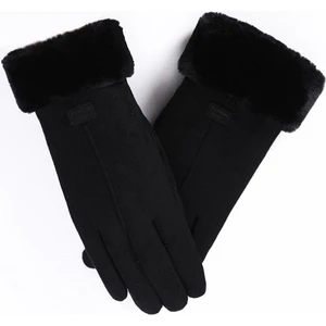 Zhenweixin Store Kadın Süet Dokunmatik Ekran Tasarımı Kar Eldiveni (Yurt Dışından)
