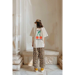 Better Together Oversize T-Shirt - Kadın - Ekru