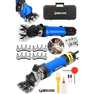 Alman Xdrive 9900 Devir Ayarli Bakir Sargili Çelik Şanzuman Koyun Keçi Kirkma Makinesi + 4 Bıçak Hediye