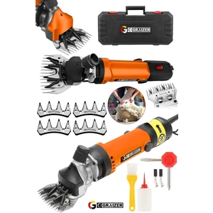 Alman Xdrive 9900 Devir Ayarli Bakir Sargili Çelik Şanzuman Koyun Keçi Kirkma Makinesi + 4 Bıçak Hediye