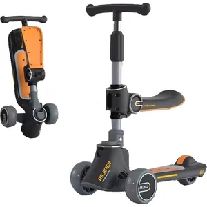 Çocuk Scooterı, Müzikli ve Işıklı Tek Tuşla Katlanıp Oturabilir ve Kayabilir (Yurt Dışından)