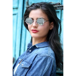 Bridge Aynalı Yuvarlak Metal Çerçeve Erkek Güneş Gözlüğü