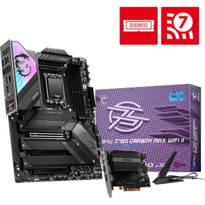 MB MPG Z790 CARBON MAX WIFI II SOKET 1700 DDR5 7800MHZ(OC) PCI-E Gen5 M.2 USB3.2 HDMI 1x5G LAN WI-FI 7 ATX