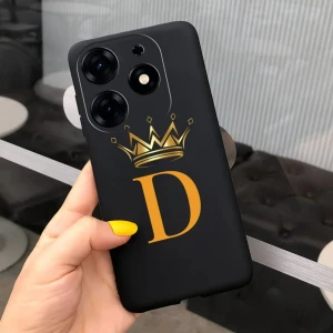 Tecno Spark 10 Pro Uyumlu Kılıf Silikon Esnek Isme Özel Baskılı Harf