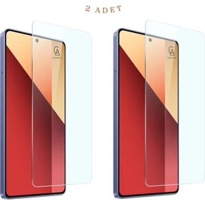Xiaomi Redmi Note 13 Pro 4g ile Uyumlu Ekran Koruyucu Şeffaf Temperli Kırılmaz Cam Ekran Koruyucu 2 Adet