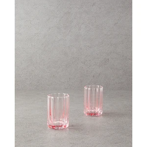English Home Flor Pura Cam 2'li Meşrubat Bardağı Pembe