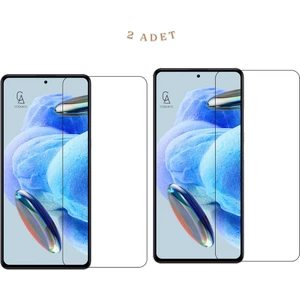 Xiaomi Redmi Note 12 Pro 5g ile Uyumlu Ekran Koruyucu Şeffaf Temperli Kırılmaz Cam Ekran Koruyucu 2 Adet