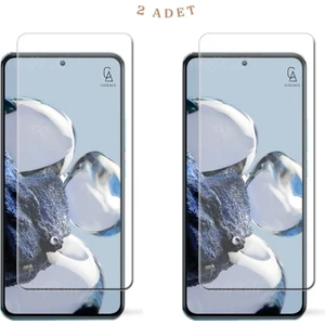 Xiaomi Mi 12T Pro ile Uyumlu Ekran Koruyucu Şeffaf Temperli Kırılmaz Cam Ekran Koruyucu 2 Adet