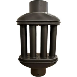 BABA'S STOVE /  Baca Cimrisi / Boy: 40 cm / Çap: 13 cm / Mat Siyah Emaye