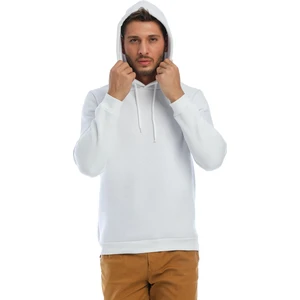 Kapüşonlu Basic Geniş Kesim Erkek Içi Polarlı Sweatshirt
