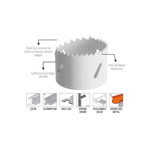 Bi Metal Panç 41MM ERA56037 Eratool