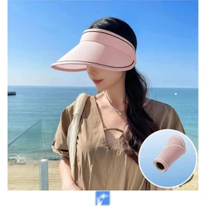 Kardelen Butik Denizli Kardelen Butik Kadın UV Korumalı Katlanabilir Güneş Şapkası Zarif Tasarımda Renkli Seçenekler