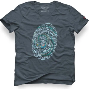 Parmak Izi ve Dalgıç Tasarım Tişört